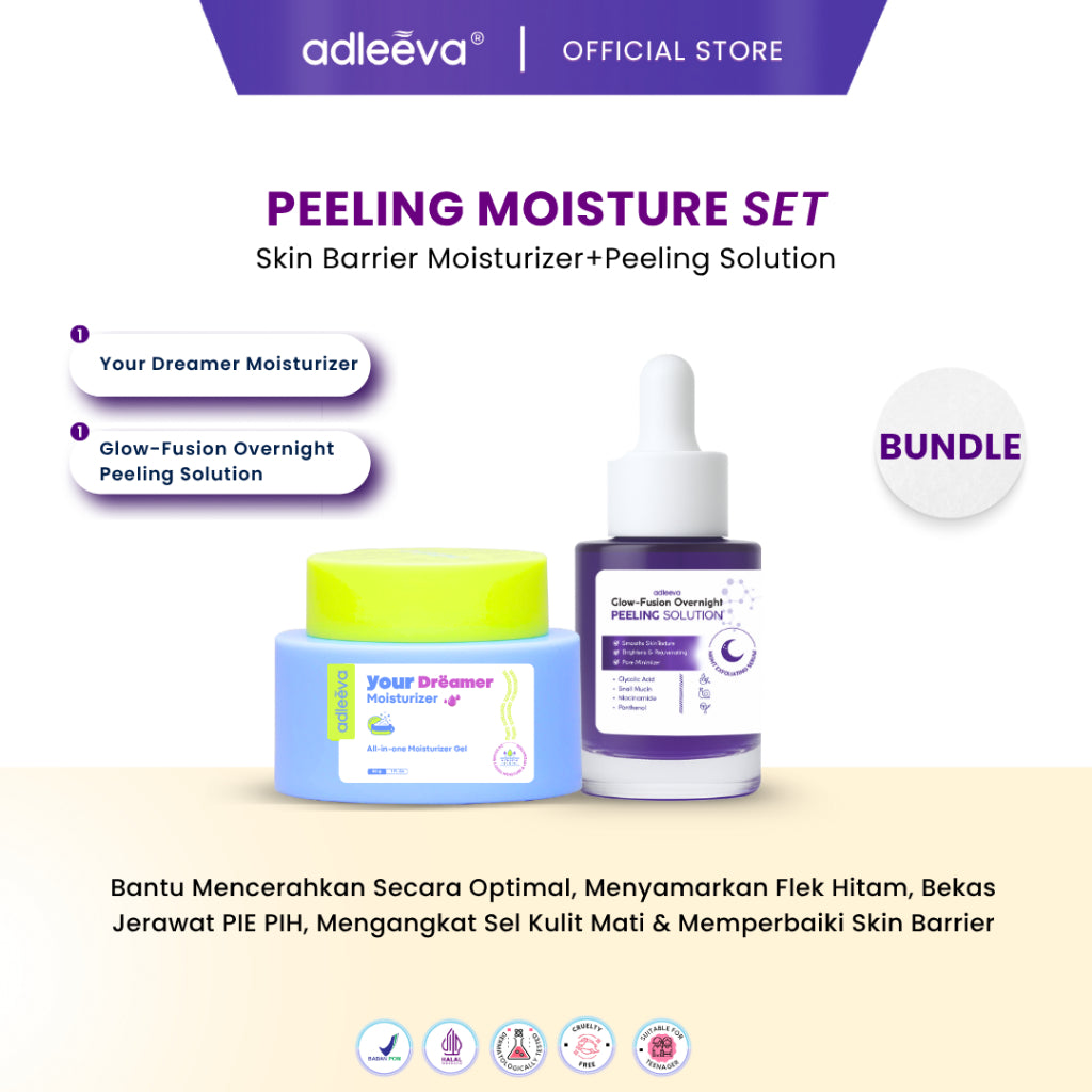 ADLEEVA- BUNDLE Peeling Solution + Moisturizer SET