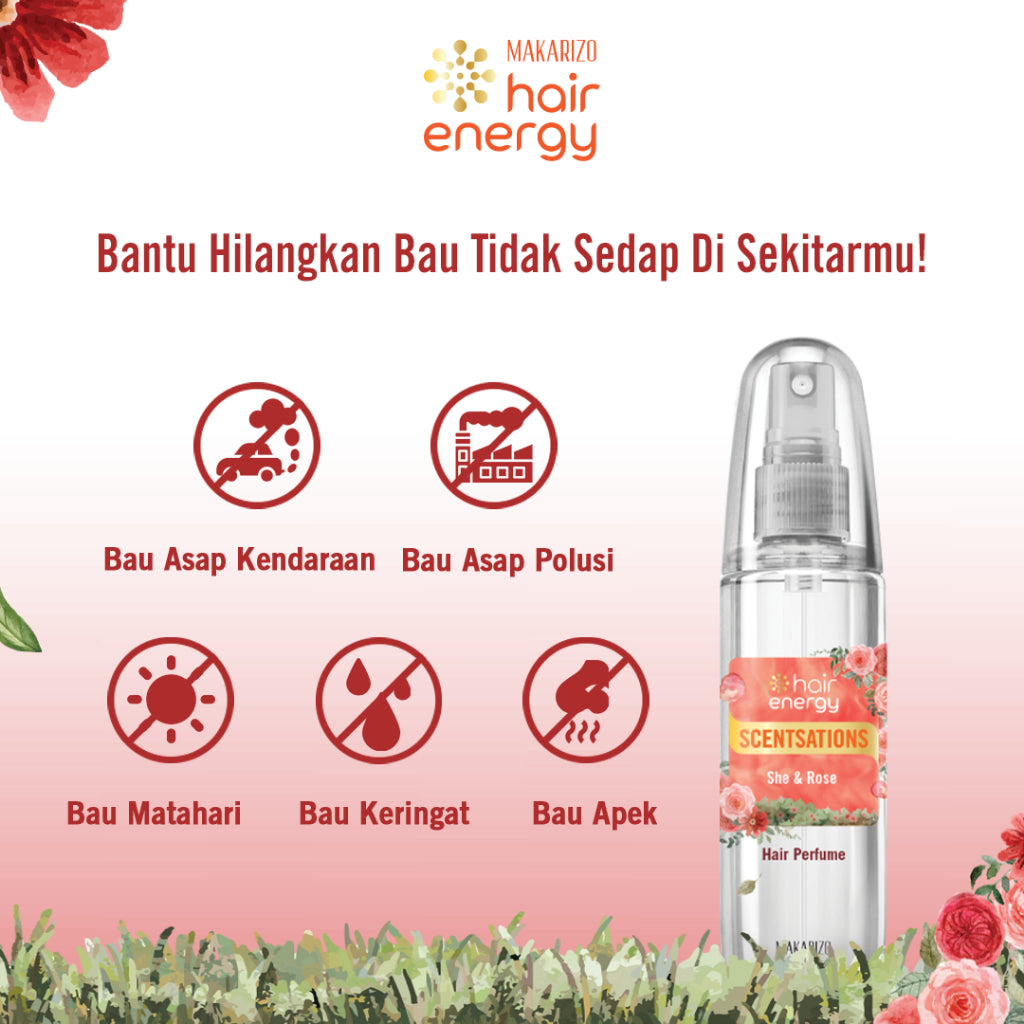 Makarizo Hair Energy Scentsations Hair Fragrance She & Rose 100 mL