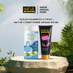 Azalea Shampoo Citrus Extract 180 ml & Natur Conditioner 165 ml - Paket Sampo Anti Ketombe dan Kondisioner