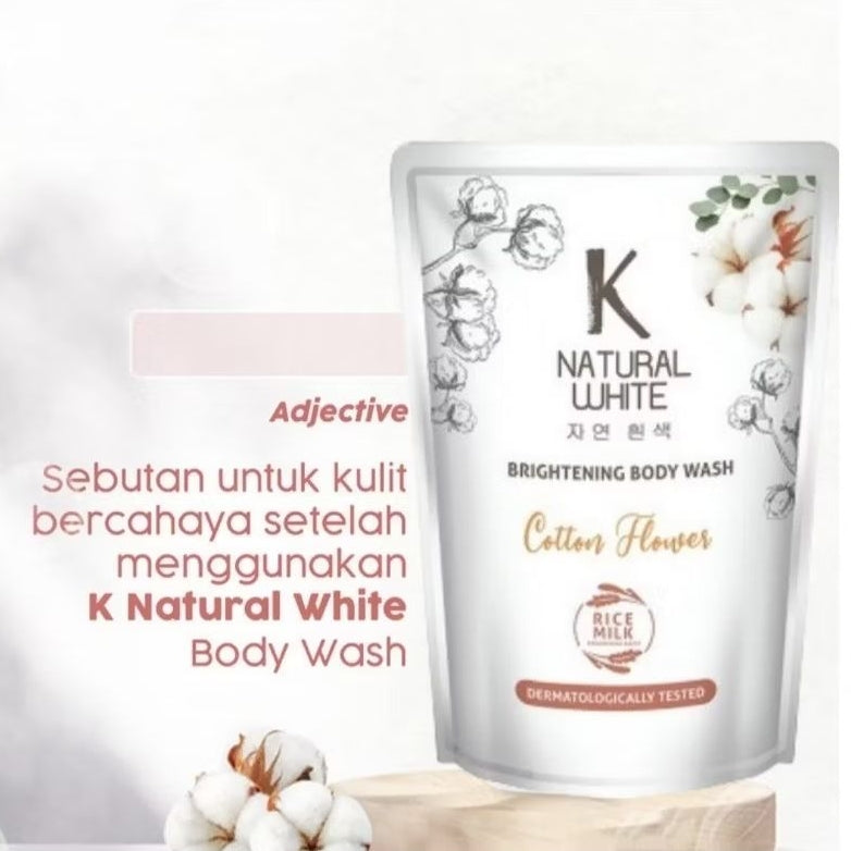K-Natural White Sabun Mandi Cair Refill 400 ml