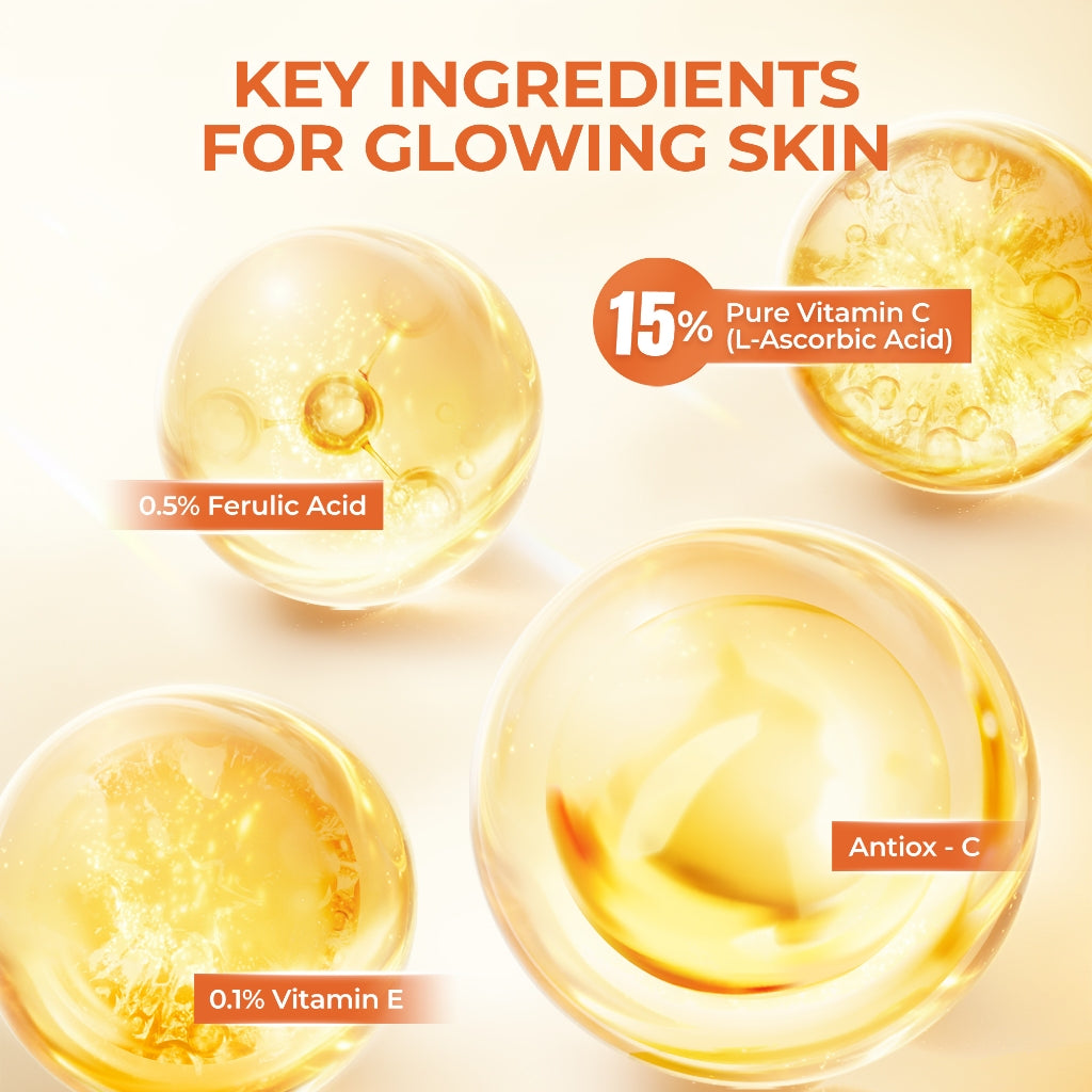 ELFORMULA Antiox-C Serum 15% Pure Vitamin C  - Antioksidan Skin Brightening Anti Penuaan Dini Anti Aging Mencerahkan Dalam Waktu 14 Hari Vitamin-C Serum Whitening Brightening