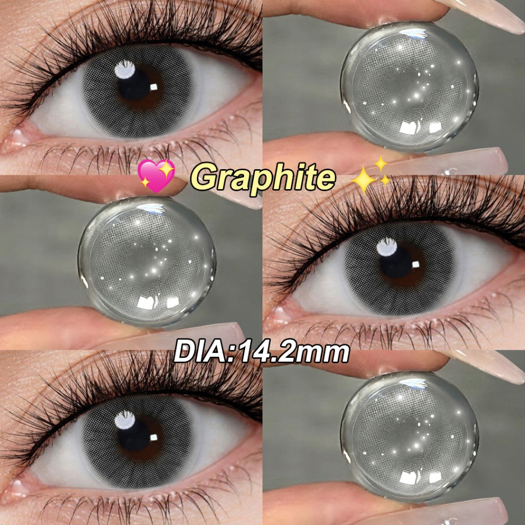 [-1.00~-6.00] Softlens Minus 14.2mm Brown Gray Green No Ring Softlens Natural 1 Years Use