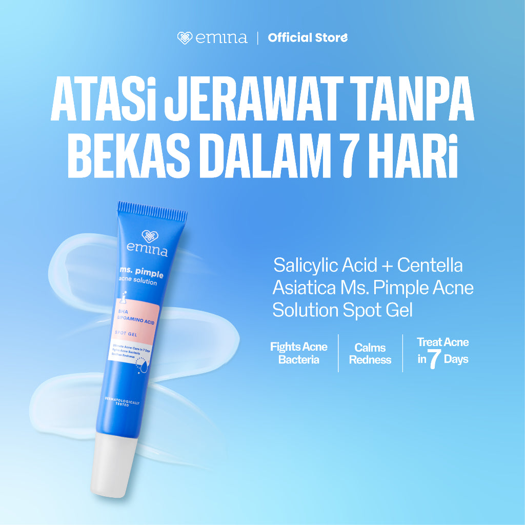 NEW! Emina Ms. Pimple Acne Solution spot Gel 15ml - Obat Totol Jerawat tanpa meninggalkan bekas noda