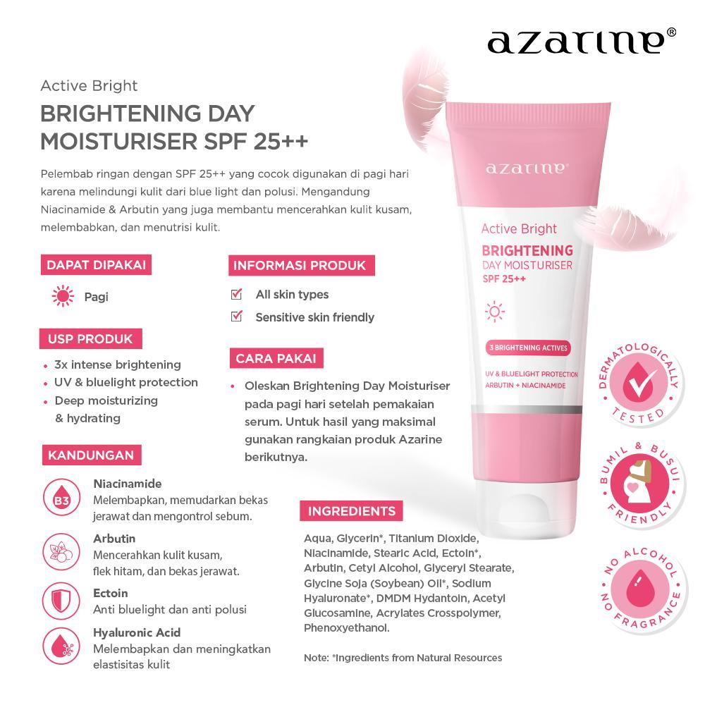 Azarine Study Fresh, Stay Fresh Active Bright Series Treatment (Face Wash + Day Cream + Night Cream)