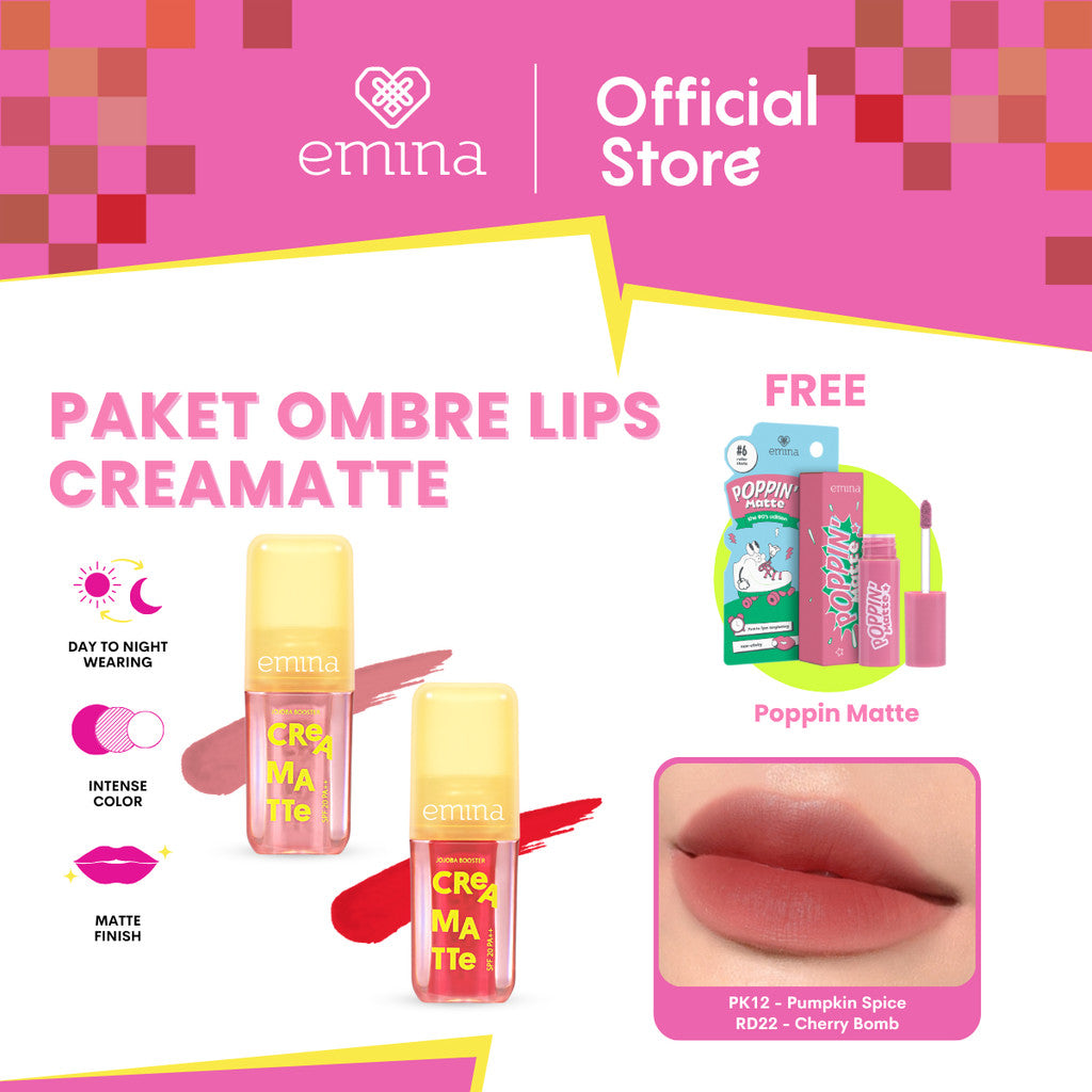 PAKET Ombre Emina Creamatte Lip Cream
