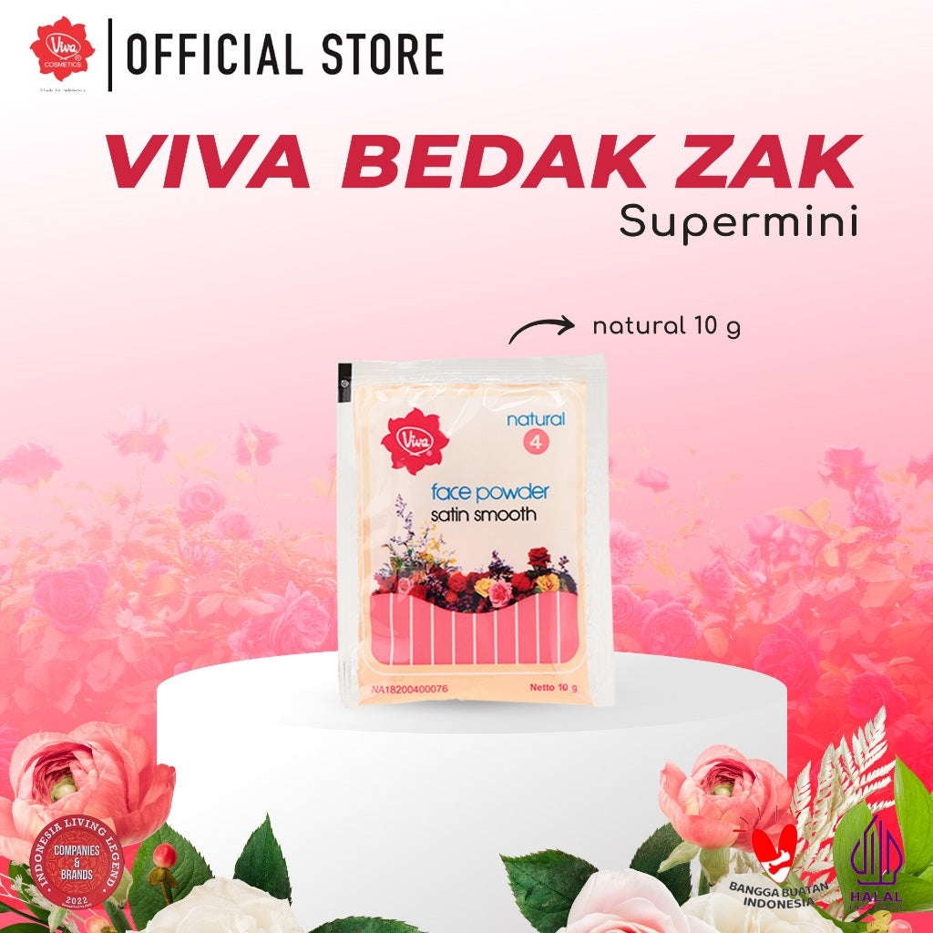 Viva Bedak Zak Supermini Natural (Refill - Face Powder) - 10gr