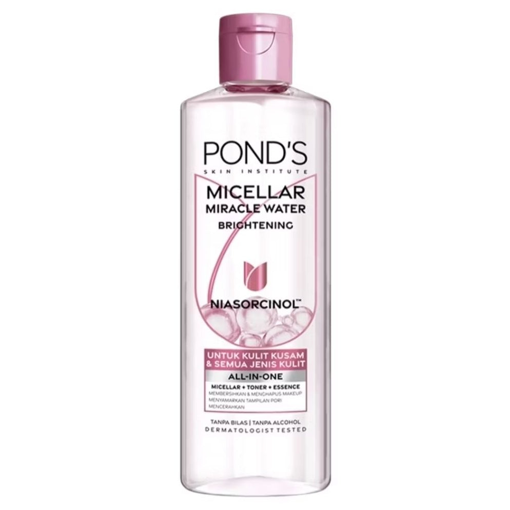 Ponds Micellar Water Miracle Niasorcinol Pembersih Makeup Mencerahkan 100 ml