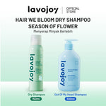 Lavojoy Hair We Bloom Dry Shampoo Season of Flower - Dry Shampoo Atasi Kulit Kepala Berminyak, Scalp Friendly, Tanpa Residu Putih, Dengan Kandungan Zinc PCA Dan Tea Tree Oil