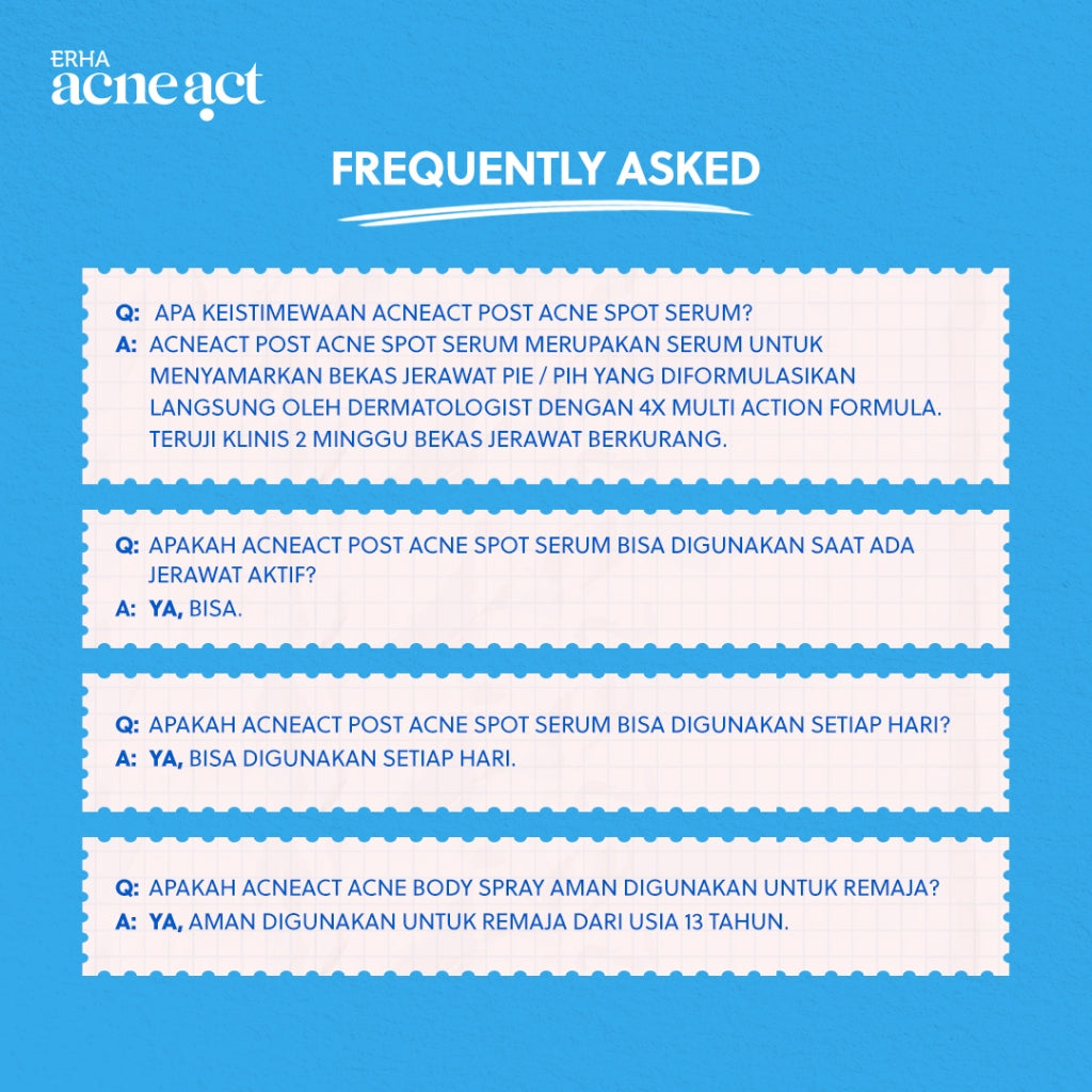 ERHA Acneact Post Acne Spot Serum 30ml - Serum Bekas Jerawat | Tranexamic Acid | Niacinamide