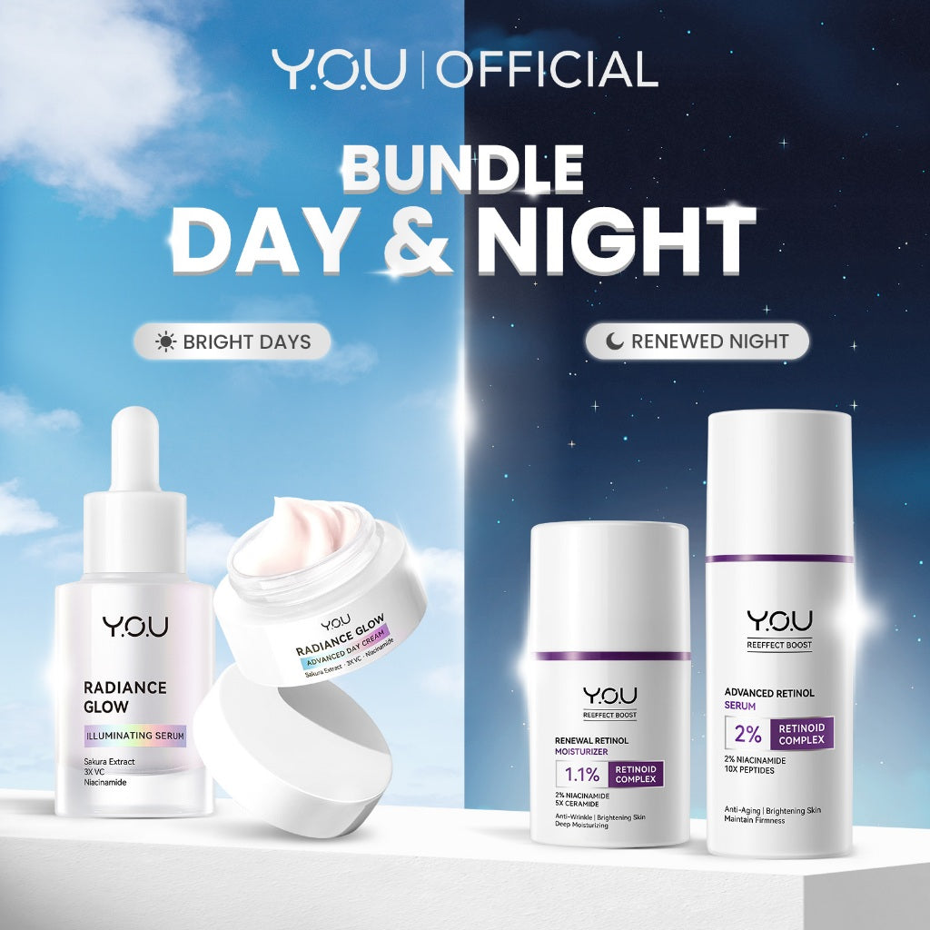 YOU Skin Boosting Day & Night Bundle YOU Radiance Glow & Retinol