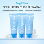 Glad2Glow Tremella Vita B5 Sensitive Calming Gel Cleanser facial wash skincare face wash sabun cuci muka cleansing balm exfoliating exfoliasi wajah sabun muka pembersih wajah Menenangkan kulit sensitif menghidrasi & menutrisi kulit g2glow official store