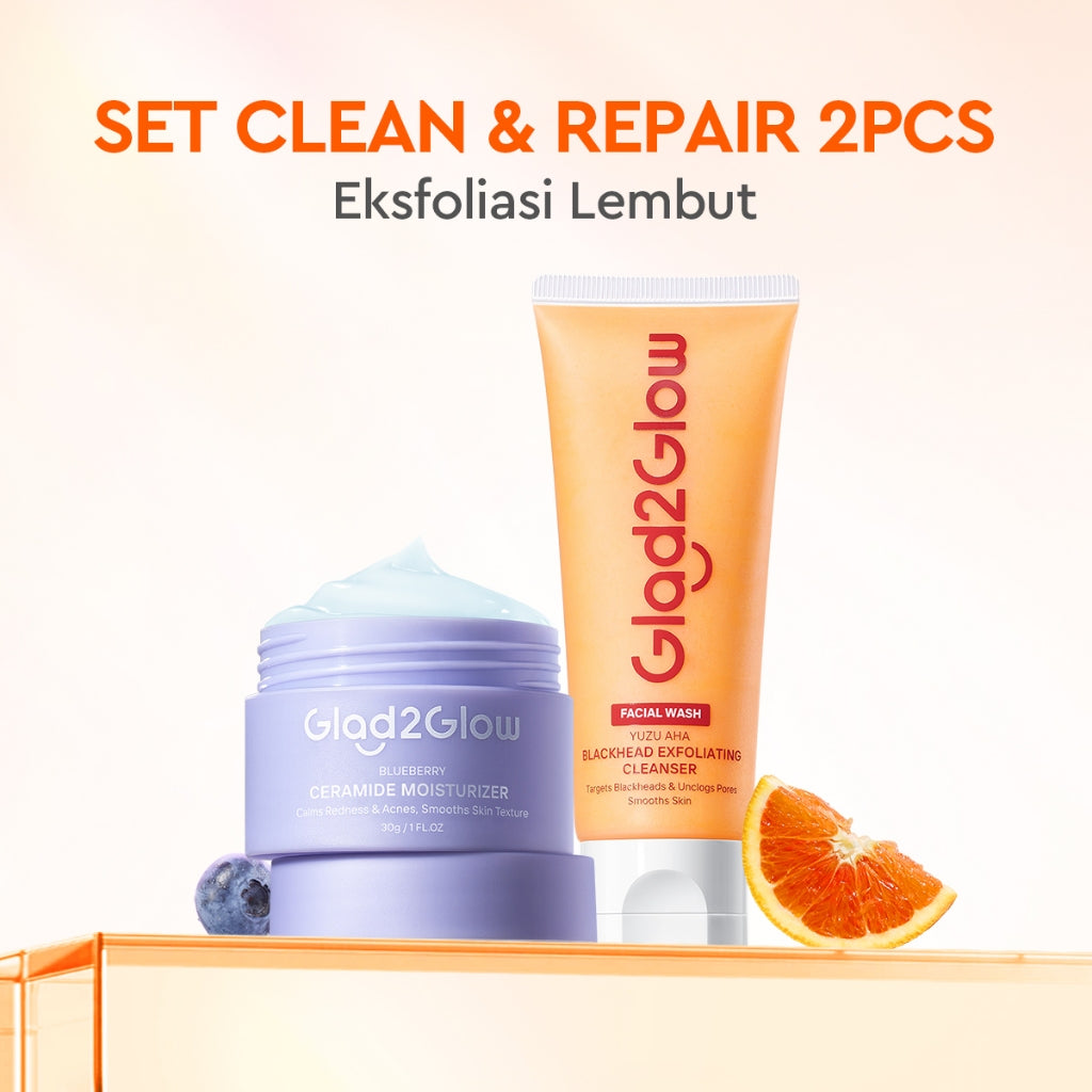 Glad2Glow Yuzu Aha Blackhead Exfoliating Cleanser facial wash skincare face wash sabun cuci muka cleansing balm exfoliating exfoliasi wajah sabun muka pembersih wajah Yuzu Aha Blackhead Exfoliating Cleanser Eksfoliasi secara lembut g2glow official store