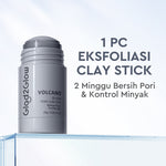 Glad2Glow Volcano 3D Acid Pore Clay Stick Masker Wajah Clay Masker Stik Deep Cleansing Pori Pori Masker Komedo Dan Pori Pori Wajah Pembersih Komedo clay Masker Masker Organik Masker Jerawat Sheetmask Masker Glad2Glow Clay Mask Masker G2Glow Official Store