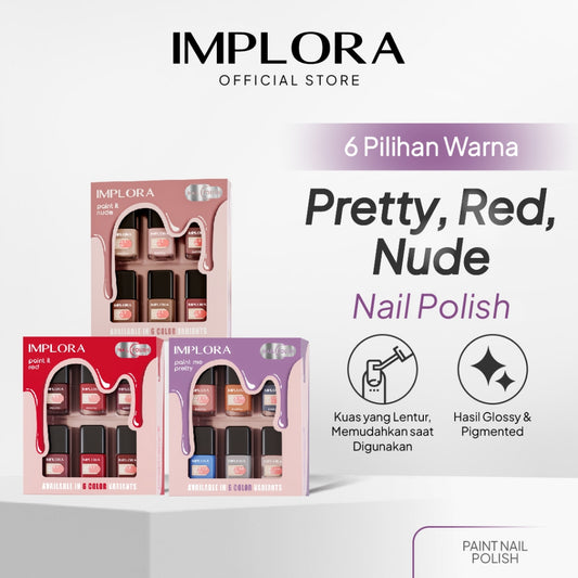Implora Paint Nail Polish | Kuteks Pewarna Kuku | Nail Art