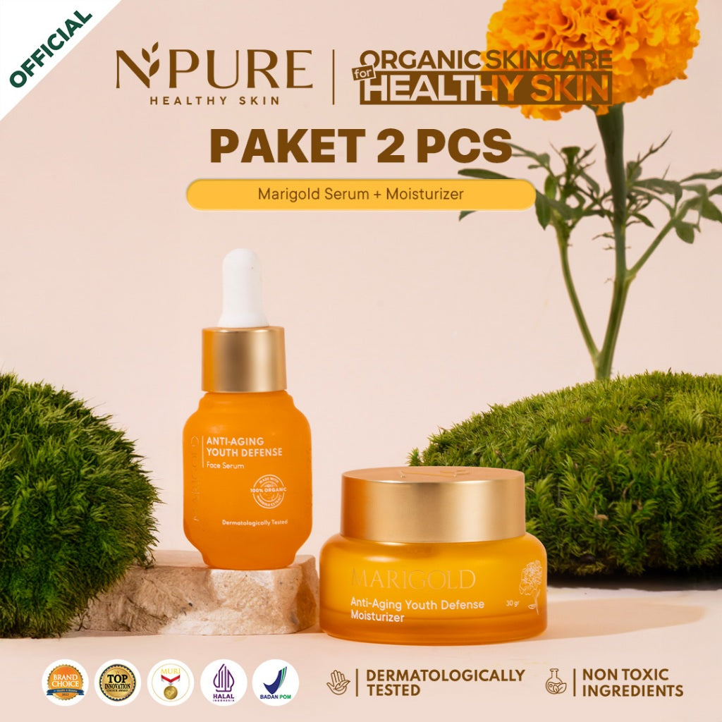 NPURE Bundling Serum & Moisturizer all series / Rangkaian skincare / Acne Skin / Melembabkan / Mencerahkan / Anti-Aging / Skin Barrier