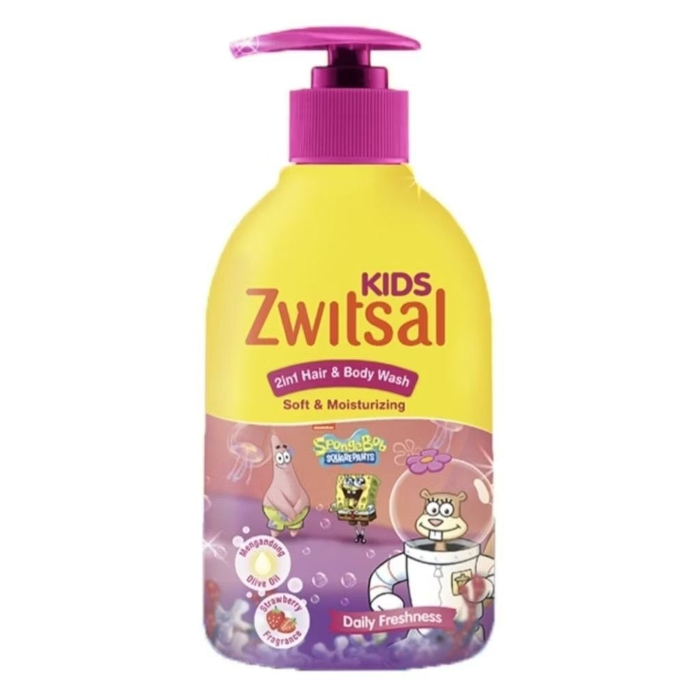 Zwitsal Kids Sabun Mandi & Sampo Anak Pump 280 ml