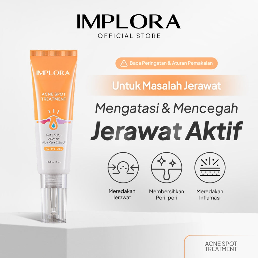 Implora Acne Spot Treatment | Antioksidan | Menenangkan Kulit Berjerawat | Pereda Jerawat