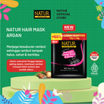 Natur Hair Mask Olive Oil 3pcs - Paket Masker Rambut Rusak 3pcs