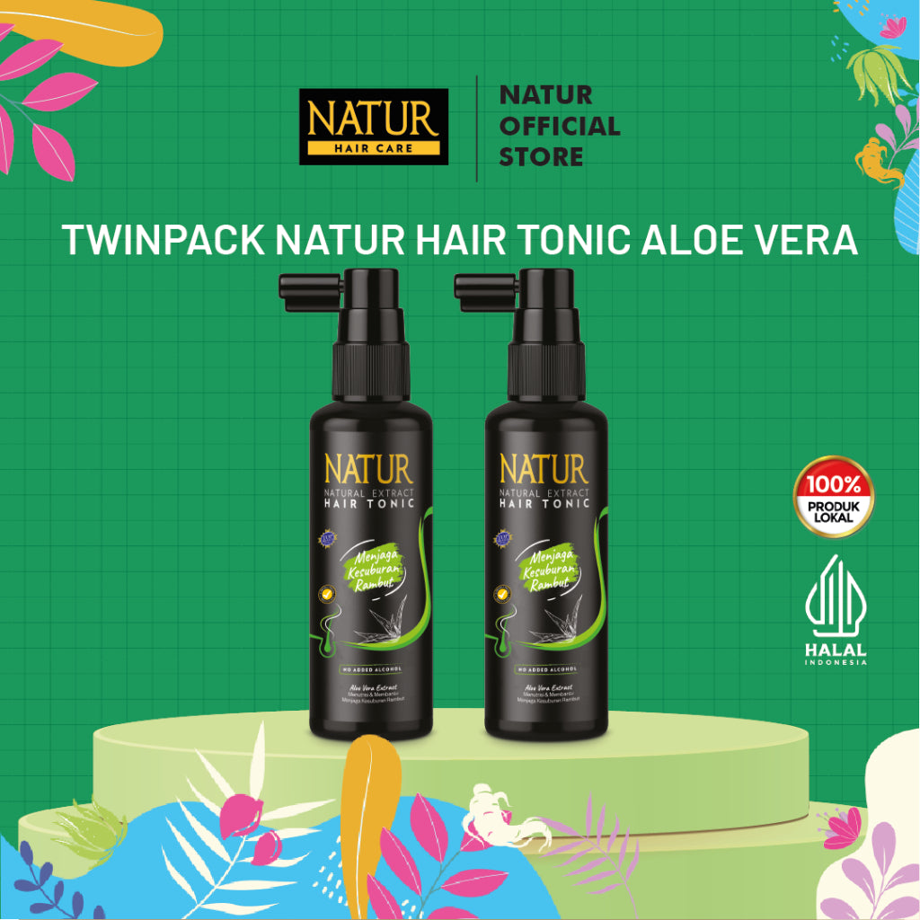 Twinpack Natur Hair Tonic 90ml  - Paket Tonik Rambut 2 pcs