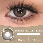 [Fuji Favorite] Lilmoon Softlens Kualitas Jepang softlens minus (0 sd -8.50) Twilight Golden Hazel Little Forest Brown Lensa minus/natural contact softlens/softlens warna/Lensa kontak
