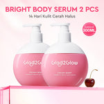 Glad2Glow Bright & Moist Body Serum Series | Body Cream Body Lotion Brighten Moist & Smooth Pemutih Badan Body Serum Glow & Peeling Menghidrasi Kulit Mencerahkan Dan Pemutih Tubuh Atasi Belang Brighty Care Whiten Handbody ohbt Lotion g2g official store