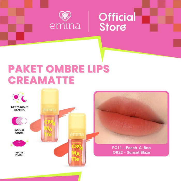 PAKET Ombre Emina Creamatte Lip Cream