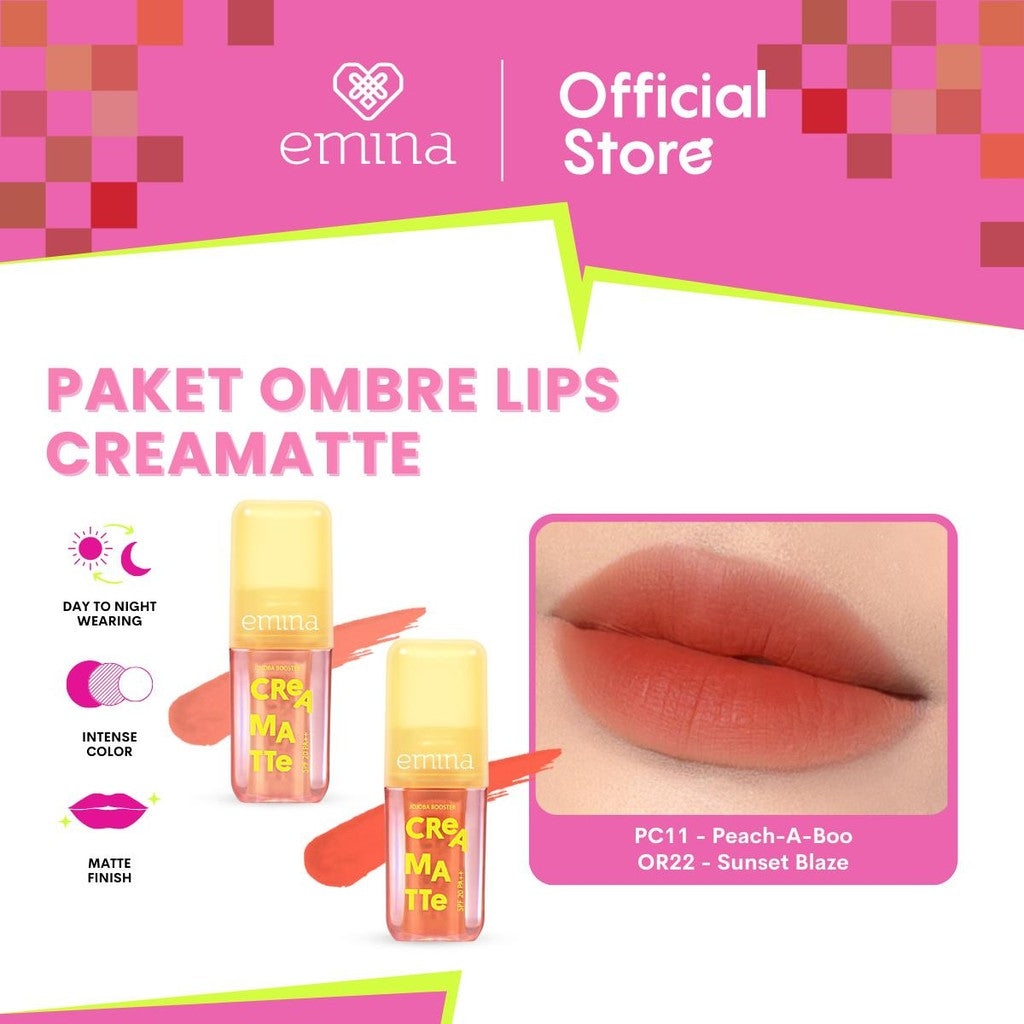 PAKET Ombre Emina Creamatte Lip Cream