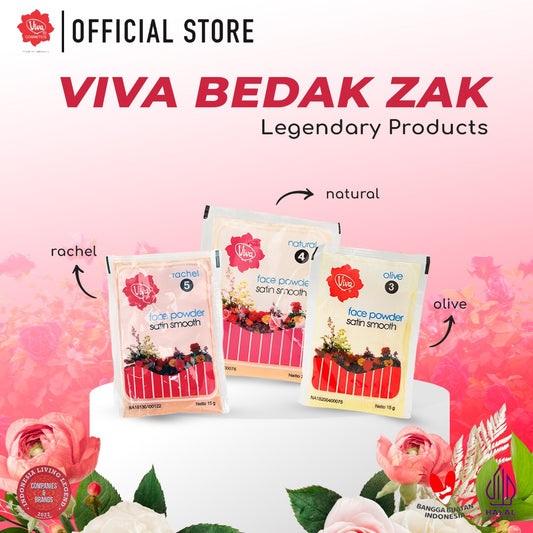 Viva Bedak Zak (Refill - Face Powder) - 15 Gr & 25 Gr (Tersedia 3 Varian Warna)