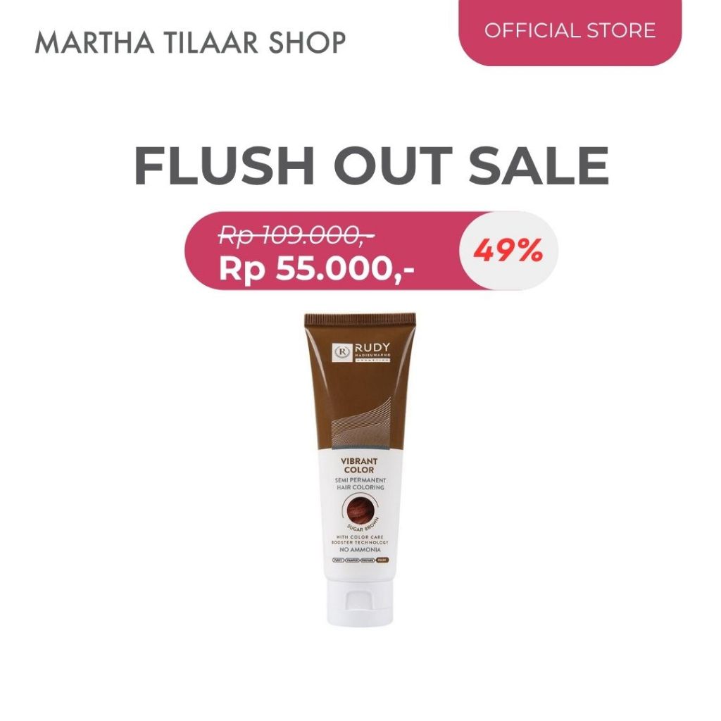 [Flush Out] Rudy Hadisuwarno Cosmetics Vibrant Color Sugar Brown 45 gr (WH005)