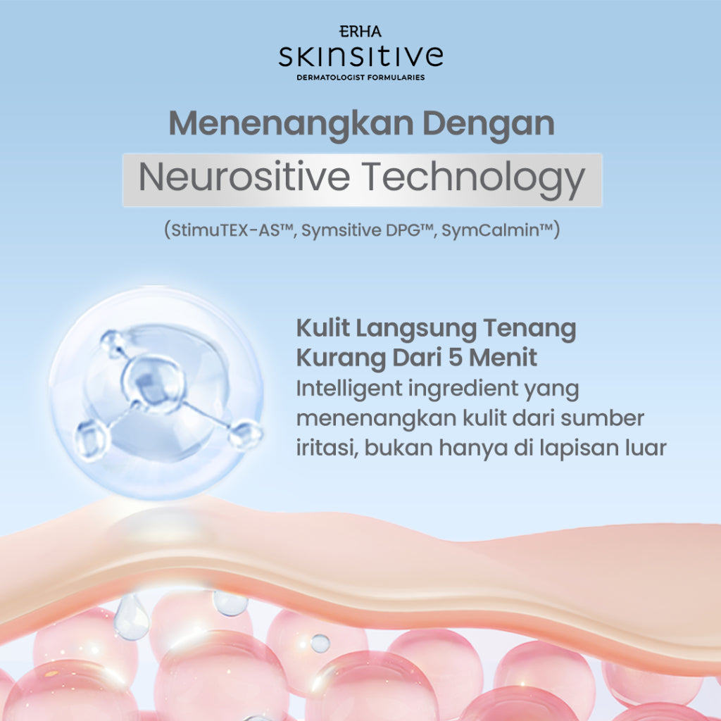 ERHA Skinsitive Ultracalm Face Serum 30g | Serum untuk Memperkuat Skin Barrier | Menenangkan Kulit Sensitif, Kemerahan, Iritasi, Breakout | Mengandung Calming Agent & Moisturizing | Mengandung Panthenol, Vitamin E