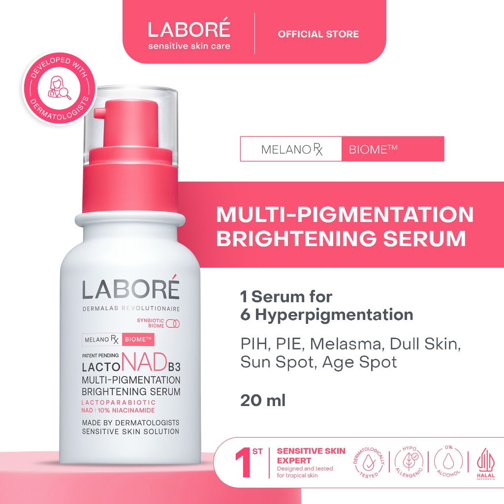 Labore Multi-Pigmentation Brightening Serum - Serum Brightening Serum Pencerah Wajah Mengatasi Flek Hitam Bekas Jerawat Sun Spot Melasma Mencerahkan Kulit Kusam