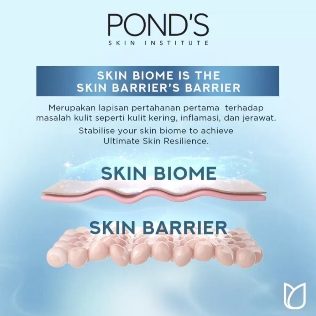 Ponds Hydra Miracle Ultra Light Biome Pembersih Wajah Cera Hyamino 90 g