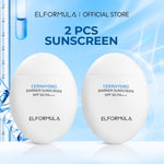 ELFORMULA Intensive CeraHydro Barrier Repair Sunscreen SPF 50+++ - Sunblock Sun Screen Sunscreen Wajah Tabir Surya Cepat Menyerap Melindungi Kulit Sensitive Sensitif Normal Berminyak dari Sinar UVA UVB Protection Minim Whitecast No Comedogenic Oil Control