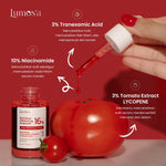 [BUNDLE 4] Lumos'a Red Dose Whitening Ampoule 30ml + Red Booster Whitening Body Toner 110ml