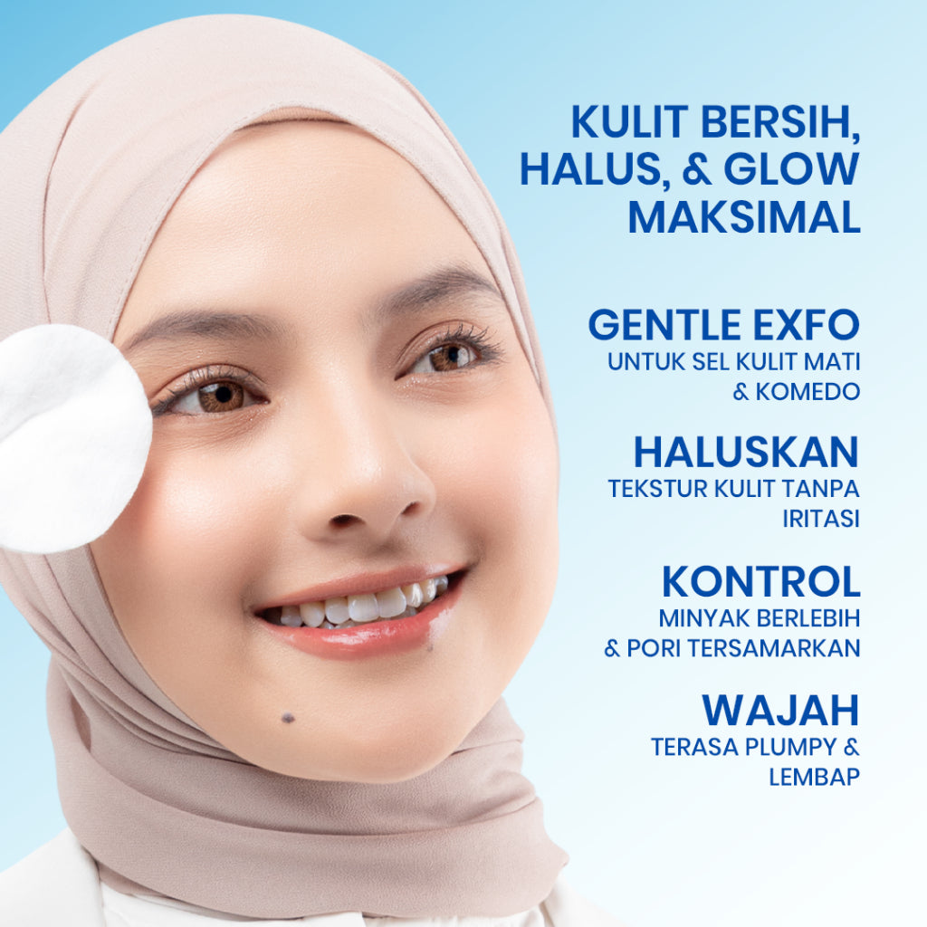[HOT SALE] Cleora Pore Glow Exfoliating Toner 120ml - Skincare Pemutih Wajah Meratakan Warna Kulit Mengangkat Kotoran & Sel Kulit Mati Mencerahkan Brightening Mengurangi Komedo Dan Jerawat Acne Scincare Pria Wanita Toner Exfoliasi Eksfoliasi Dark Spot