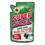 Supersol Karbol Cairan Pembersih Lantai Sereh Refill 750 ml
