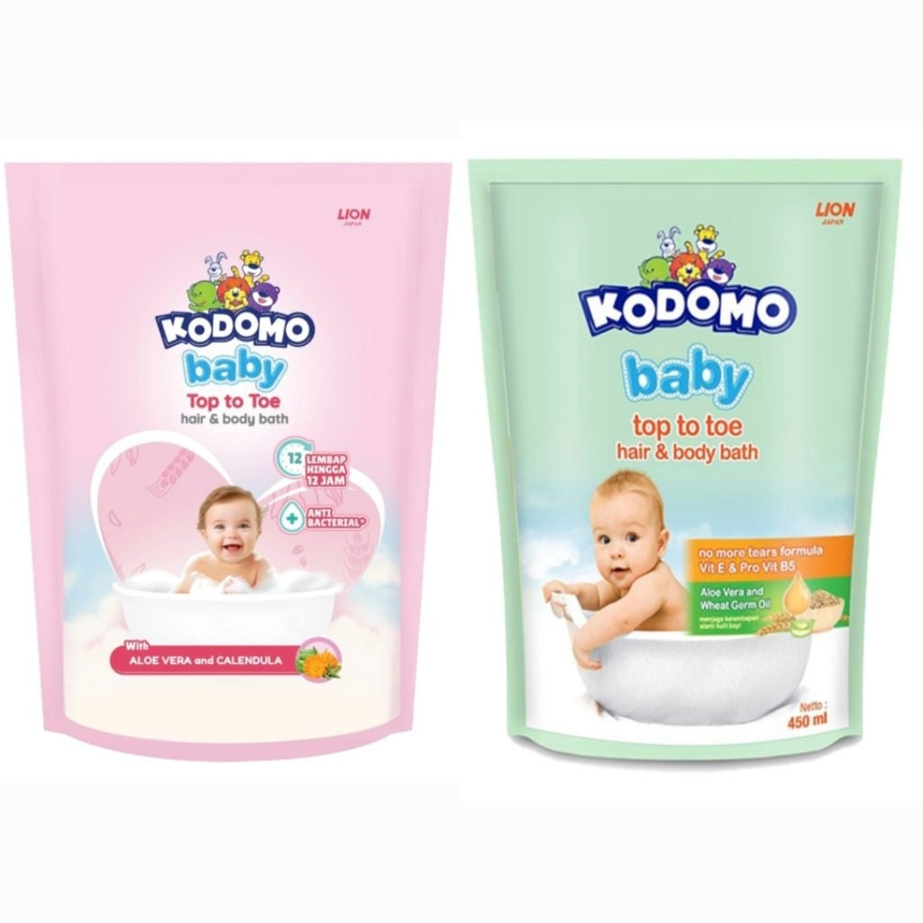 Kodomo Baby Sabun & Sampo Bayi  Pouch 450 ml