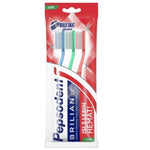 Pepsodent Sikat Gigi Brilian Soft 3 Pcs