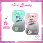 OVALE Real Clay Mask Sachet 10gr / Perfect Purifying Acne Prone / Masker Wajah Berubah Warna/HenecoBeauty