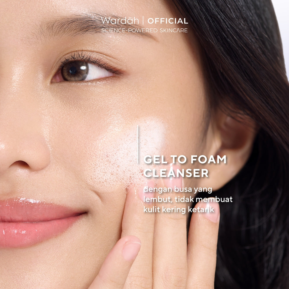 [REFAL HADY'S FAVORITE] NEW! WARDAH Renew You NMF Amino Ceramide Rejuvenating Gel To Foam Cleanser 100 mL Sabun Cuci Muka Gentle Acid Mantle Expert Gentle Cleanser yang Membersihkan dengan Gentle Kulit Lebih Halus Kenyal - Skincare