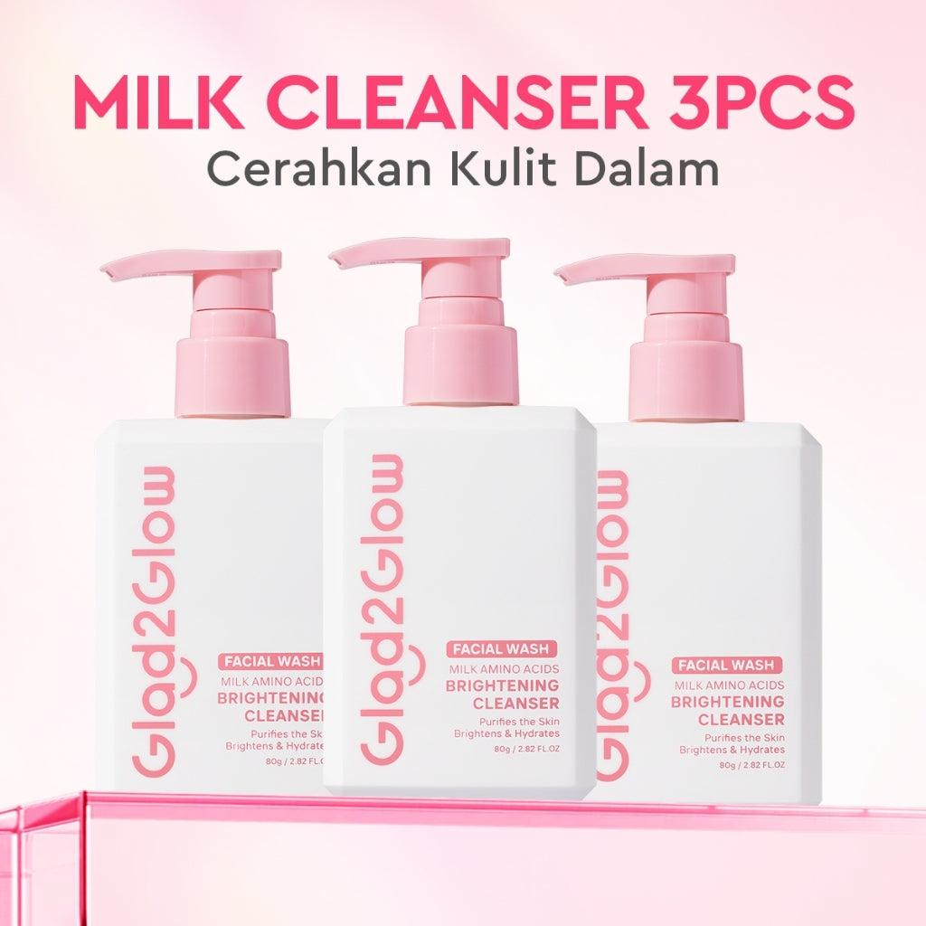 Glad2Glow Facial Cleanser Series-Facial Wash Low PH Gel Centella Mencerahkan Pencerah Wajah Anti Jerawat Penuaan Hilangkan Flek & Tenangkan face wash Pembersih Wajah Membersihkan kotoran dan minyak Menjaga pelindung kulit Mengobati g2glow official store