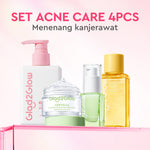 [Cocok Untuk Pemula] Glad2Glow Cerah Glowing Bundle 4in1-Brightening Moisturizer+Serum+Cleanser+toner+Peeling solution+Retinol 10%Niacinamide skincare paket pembersih perawatan kulit mencerahkan warna kulit pelembab wajah all in 1g2glow official store