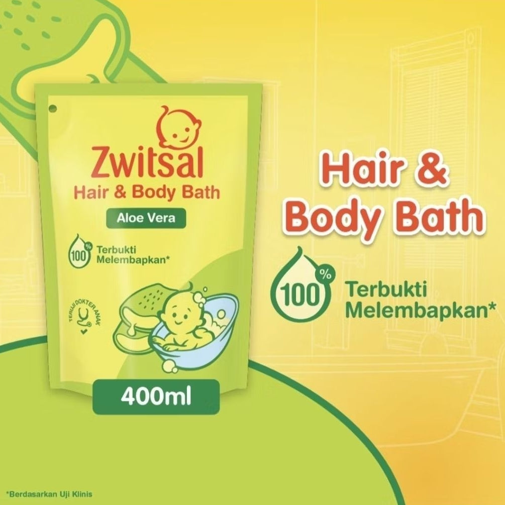 Zwitsal Sabun Mandi & Sampo Bayi  Refill 400 ml
