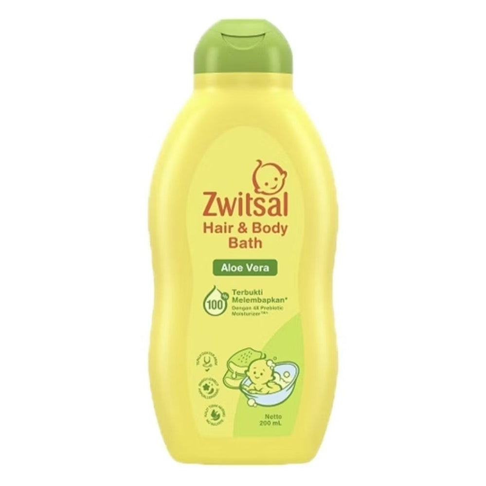 Zwitsal Sabun Mandi & Sampo Bayi Aloe Vera Botol 200 ml
