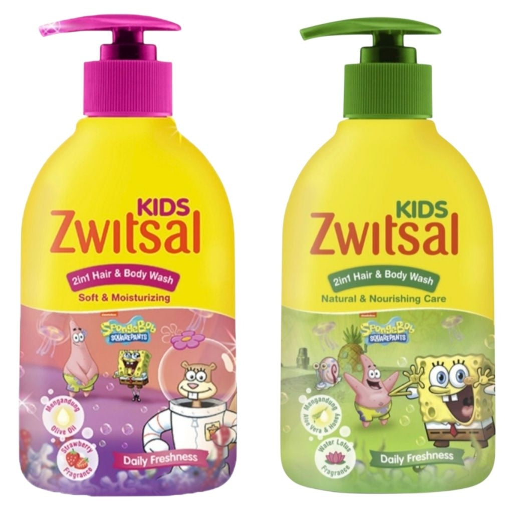 Zwitsal Kids Sabun Mandi & Sampo Anak Pump 280 ml
