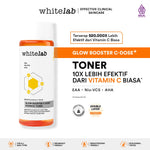 Whitelab 4 pcs Glow Booster C-Dose+ Brightening Paket Wajah - Facial Wash, Toner, Serum, with Moisturizer Paket Skincare