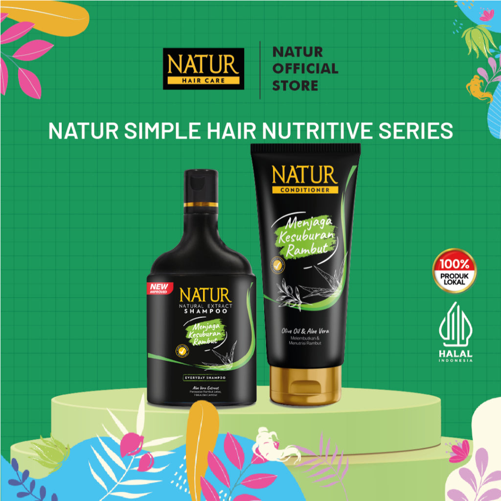 Natur Simple Hair Nutritive Treatment - Paket Rambut Lebih Tebal