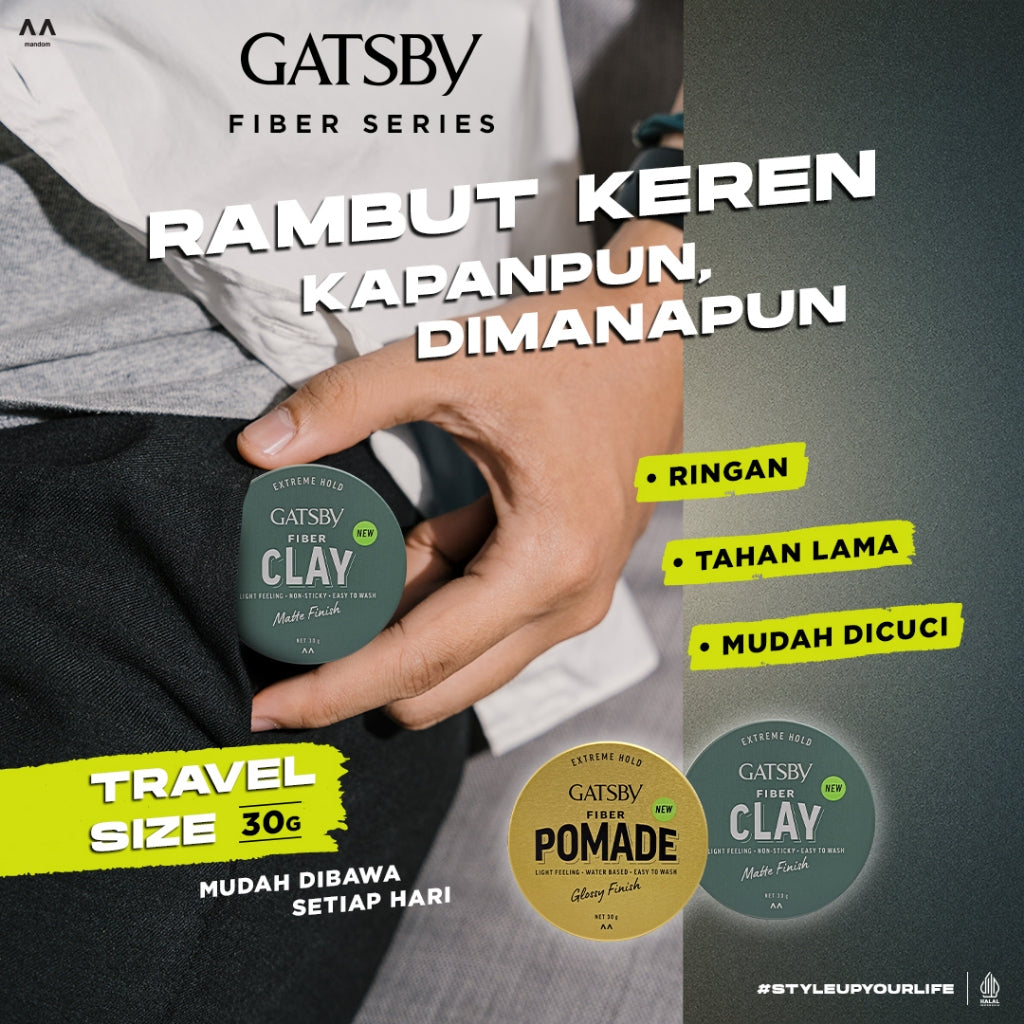 [TWIN PACK] GATSBY Fiber Clay Mini Series 30 gr
