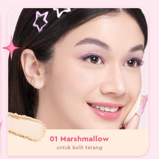 Glad2Glow Perfect Blur&Cover Loose Powder oil control Finishing Kontrol Minyak Tahan Lama Anti Luntur Halus Sempurna & Cover Tinggi bedak padat bedak tabur two way cake cushion foundation setting spray make up g2g glad2glow official store