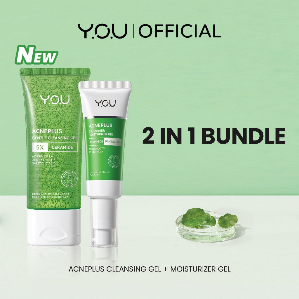 YOU AcnePlus Gentle Gel Cleanser Sabun Cuci Muka Jerawat Kulit Berminyak Berjerawat Salicylic Acid Face Wash